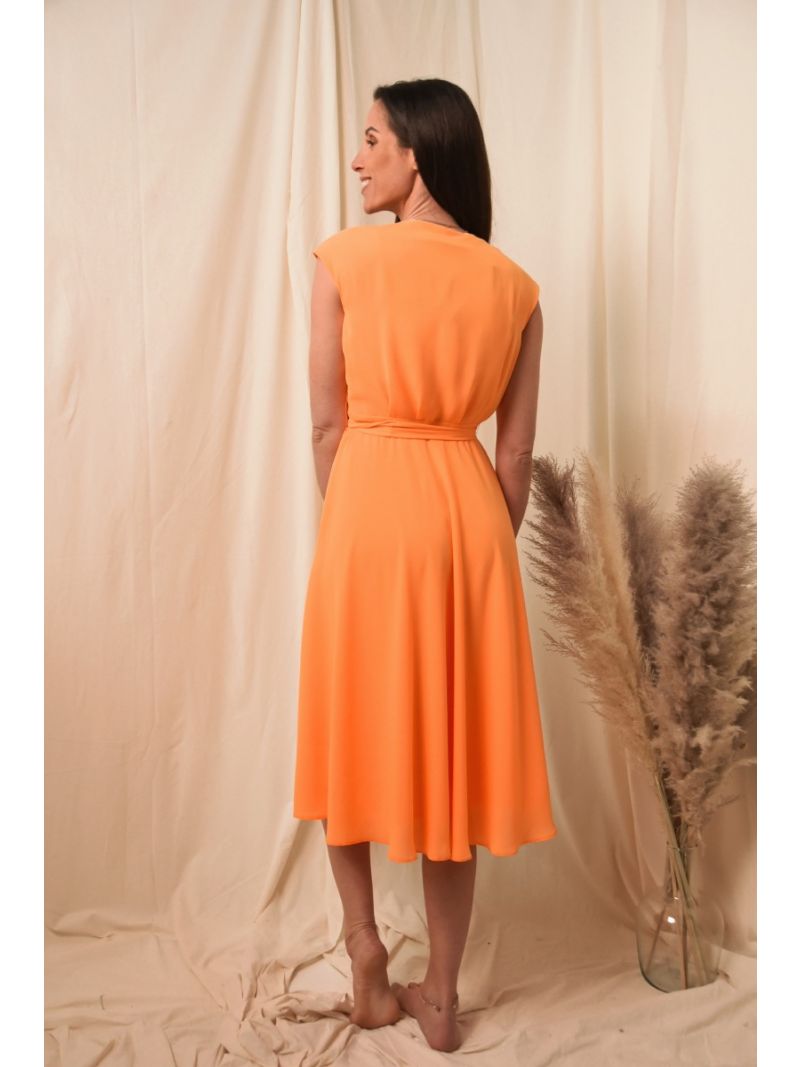 Hartvormige jurk - Oranje