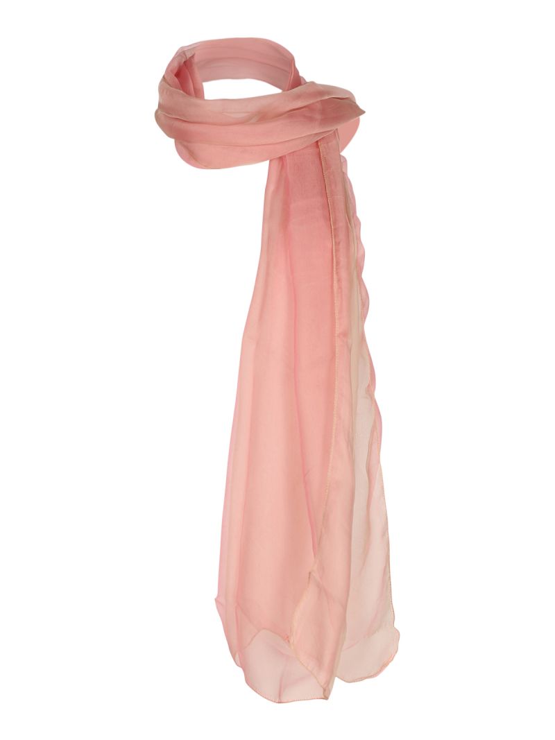 vleugel In de meeste gevallen kraam Licht roze feestelijke zijde sjaal | Anne Sophie