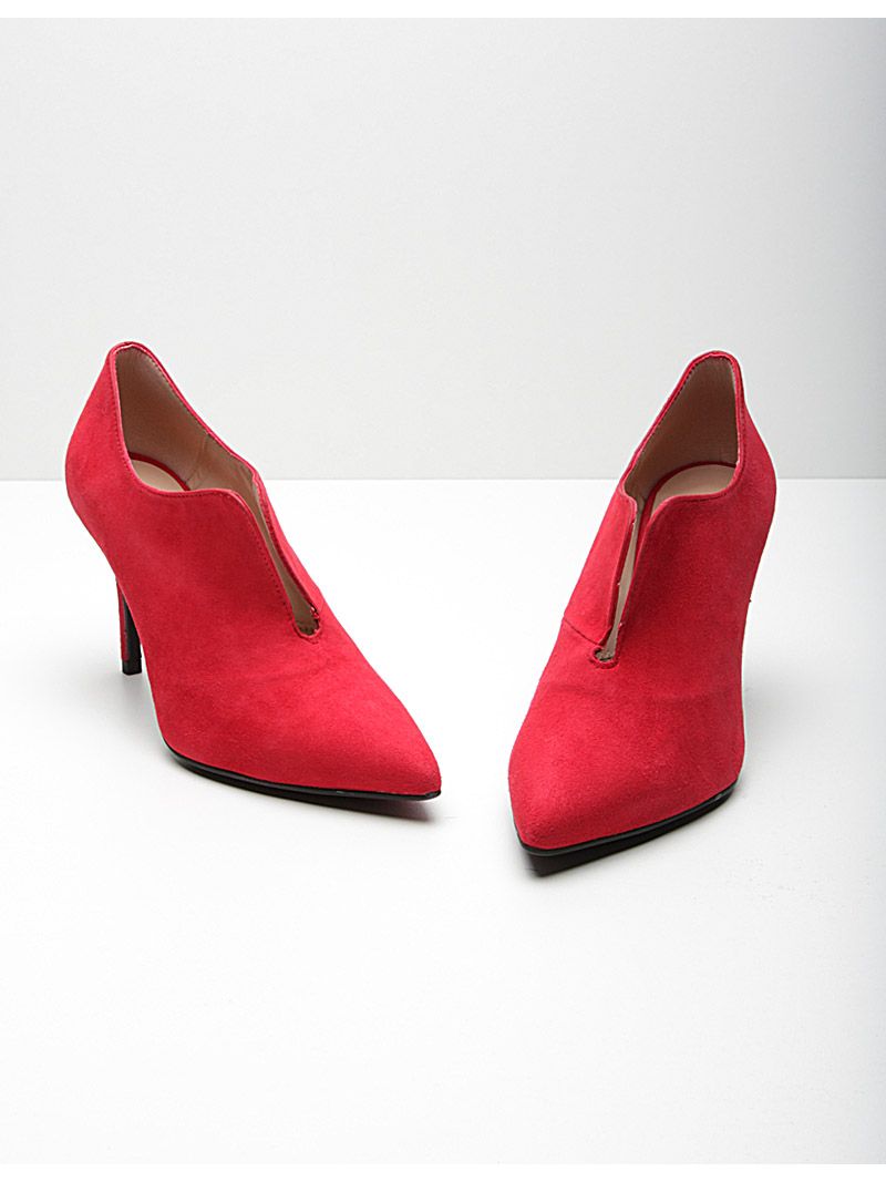 Gesplitste laarzen - rood